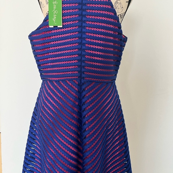 NWT Lilly Pulitzer Megyn Fit & Flare dress size L - Picture 2 of 7